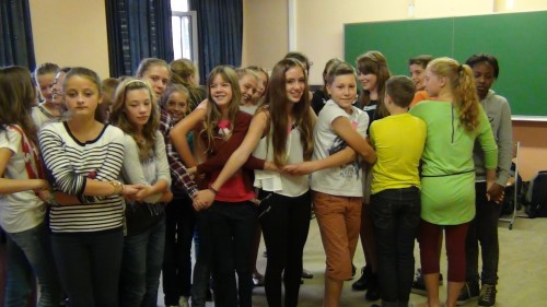 Tweedejaars onthalen eerstejaars